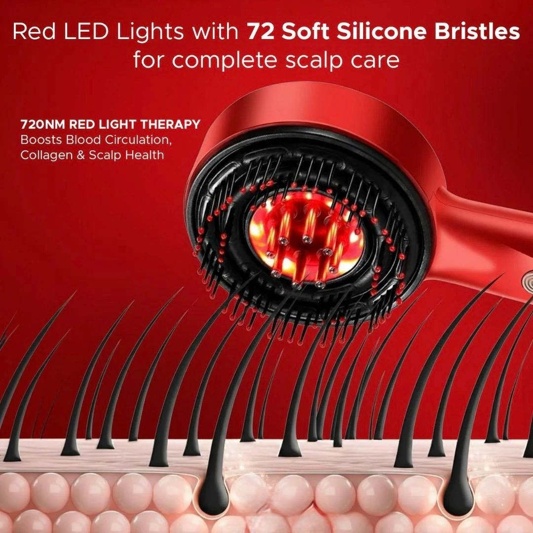 Elryn 3-1 Red Light Therapy Scalp Massager and Oil Applicator