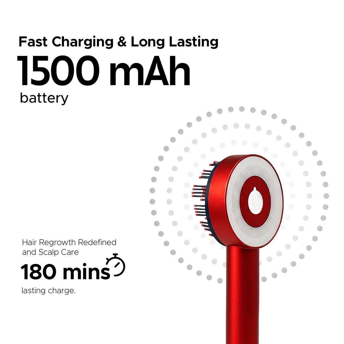 Elryn 3-1 Red Light Therapy Scalp Massager and Oil Applicator